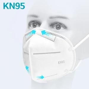 White Dust Mask FFP2 KN95 Folding Face Dust Mask in Stock