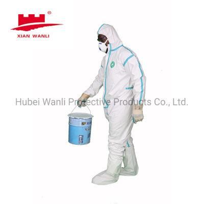 Disposable Microporous Coverall Type 5 6 Chemical Industry Overalls
