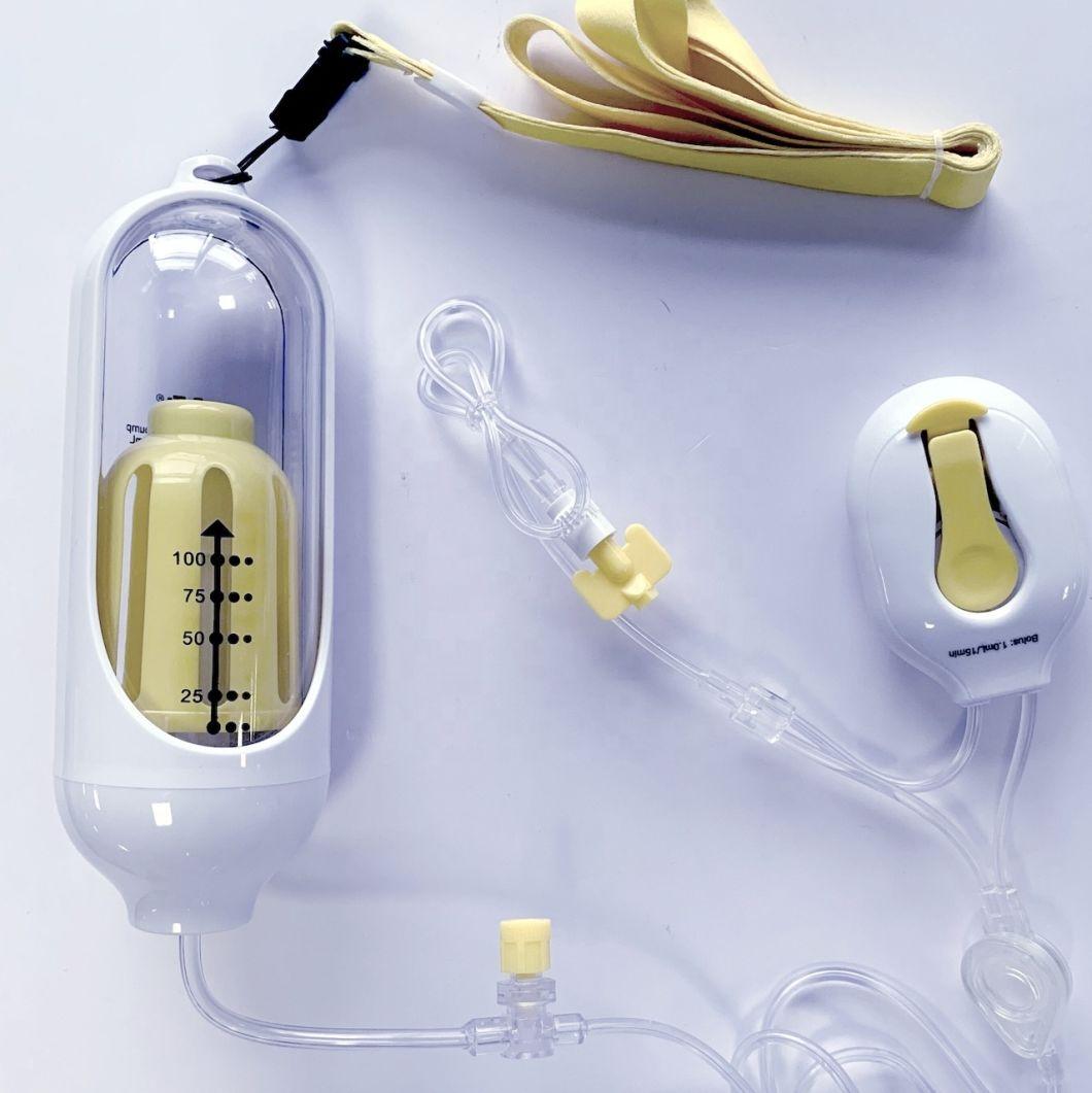 China Chemotherapy Disposable Infusion Elastomeric Soft Case Pump Factory Manufacturing