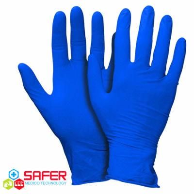 Safer Medico Disposable Blue Color Nitrile Glove Home Depot