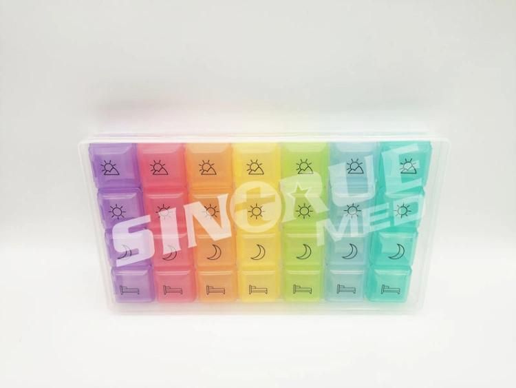 High Quality & Popular Type 28 Cases Plastic Pill Box