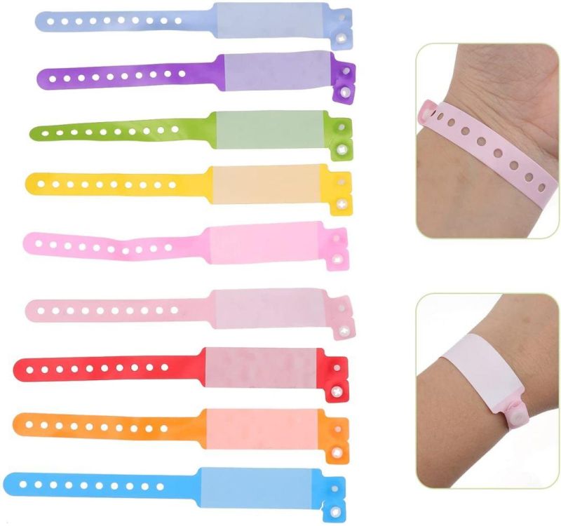Medical Disposables Patient Identification Triage ID Bracelets Vinyl Wristbands