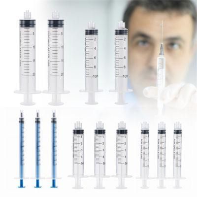 Medicaldisposable Plastic Transparent Visual Scale Syringe with Needle