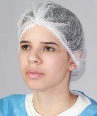 Surgical Nurse Bouffant Cap Nonwoven Clip Cap Hair Net Disposable Head Cover Mob Cap