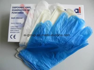 Medical Level Powder Disposable Vinyl Gloves for Hospital Pharmacy