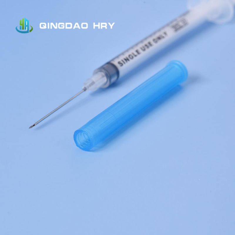 1ml Disposable Safety Syringe Low Dead Space with Needle for Injection