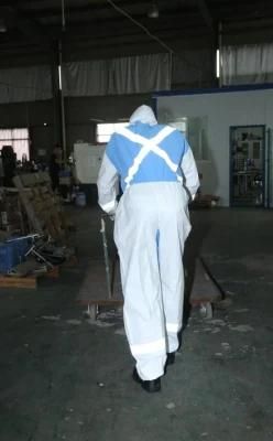 High Visible Type 5/6 Microporous Coverall Combine with SMS