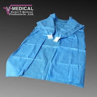 Disposable Surgical Gowns Made in China Level 3 Standard Type and Reinforced Type Ultrasonic Welding