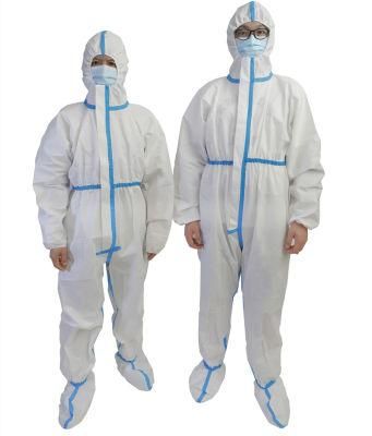 SGS En14126 Hospital Medical Protective Isolation Coverall by China Factory