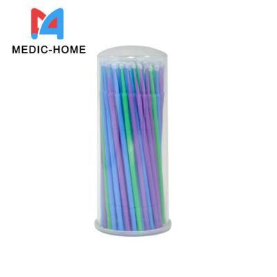 Dental Micro Brush Disposable Materials Tooth Applicators Medium Fine 100 PCS/Barrel