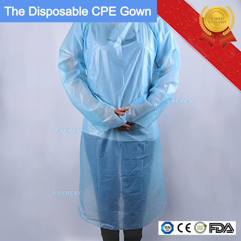Personal Protection CPE Gowns with Exposing Wrists