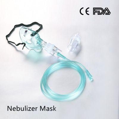 Oxygen Nebulizer Mask Disposable Medical Oxygen Nebulizer Face Mask with Oxygen Tube with CE, FDA Green Nebulizer Kit Nebulizer Set