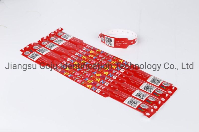 Barcode Wristbands Plastic Wristbands Event Bracelet