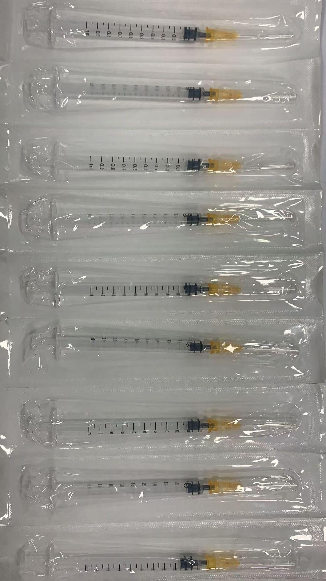 Disposable Medical Plastic Luer Lock Syringe with Needle or Without Needle