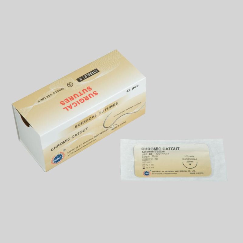 CE&ISO Certificate Disposable Medical Products Non Absorbable Polyester Braided Surgical Suture