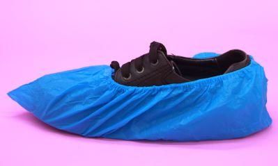 Cheap CPE Shoe Cover Blue Machine Made Hospital Use