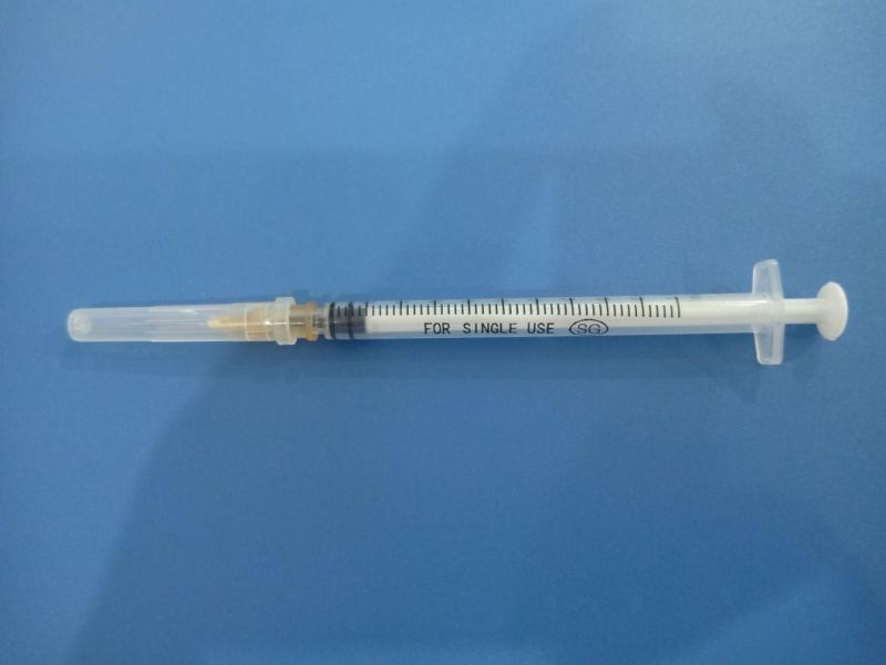 2 or 3 Parts Medical Disposable Sterile Injection Plastic Syringe, Insulin Syringe, 1ml Syringe