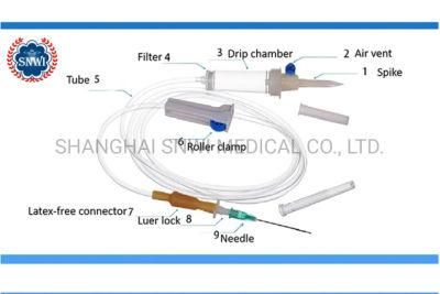 Cheap Price Medical Disposable IV Infusion Set with Filter
