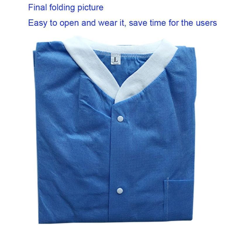 Nonwoven Cheap Disposable Lab Coats From China Factory