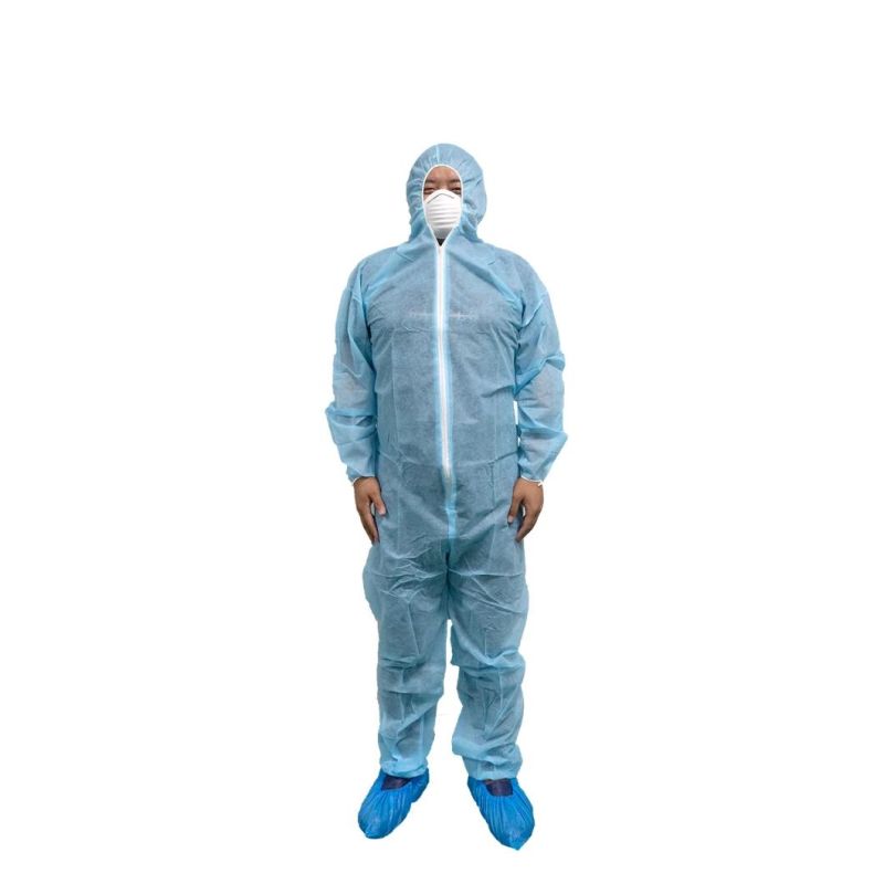 Disposable Safety Protective Clothing Coverall with Hood