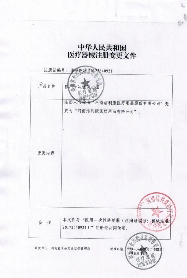 Hospital Medical Isolation Coverall Protective Colthing by China Factory