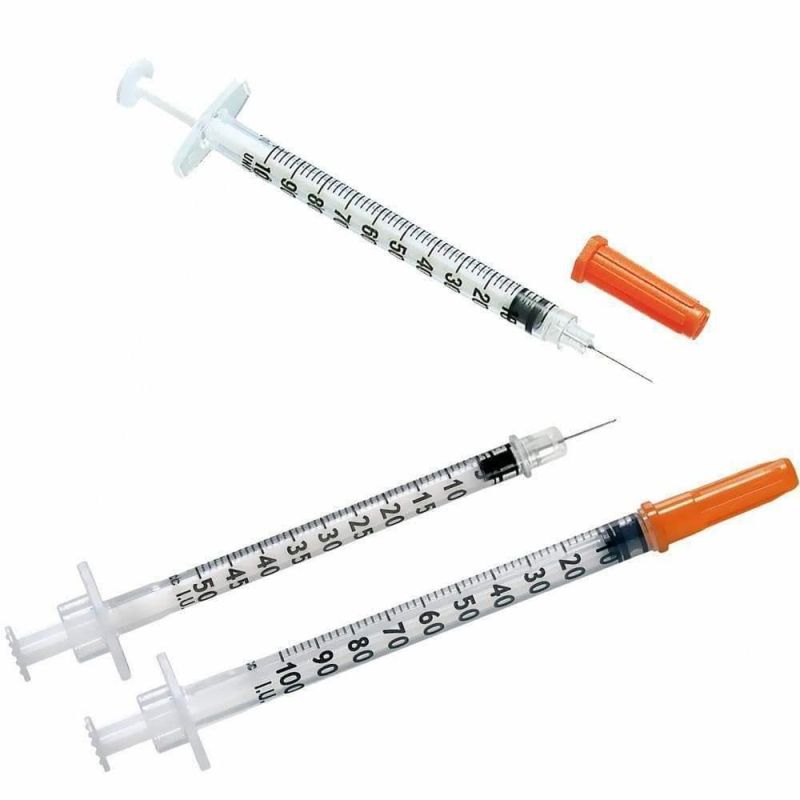 CE/FDA Approved Disposable Insulin Syringe 50/101units for Insulin Injection