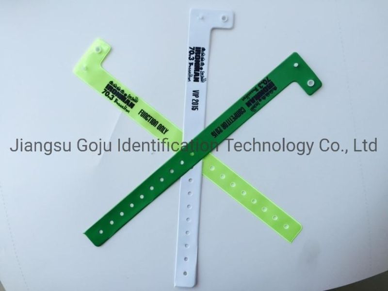 20mm Wide Face Wristbands Vinyl Bracelet Waterproof Wristbands