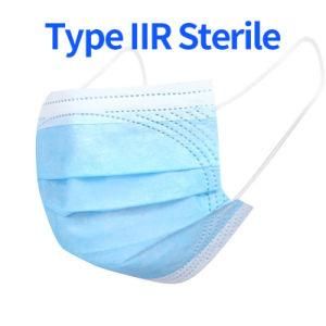 Manufactures Direct Sale Sterile Disposable Medical Surgical Face Mask Type Iir for Hospital Surgery Use Bfe 99.8%