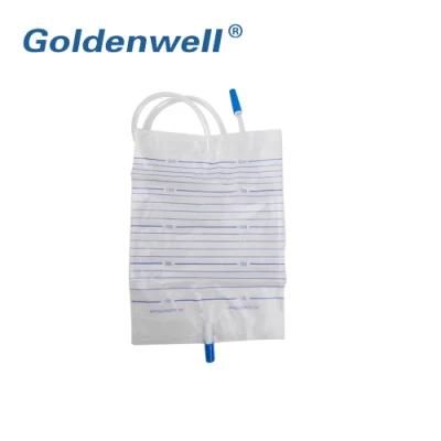 Disposable Urine Drainage Bag with Pull-Push Valve for Medical Hospital