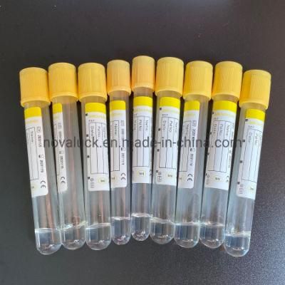 Disposable Pet or Glass Vacuum Blood Collection Tube