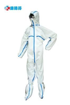 Disposable Protective Clothing with Shoe Cover Safety Coverall