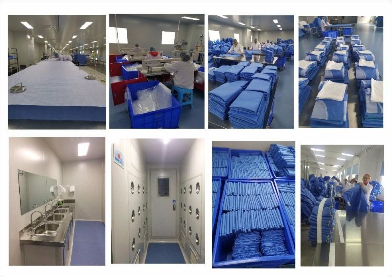 Disposable Non Woven SMS Patient Gown Hospital Uniform