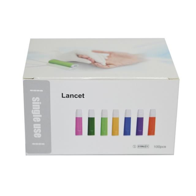 Medical Disposable Sterile Blood Safety Lancet Pressure Activated