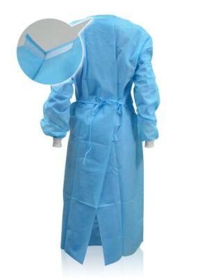 Blue Protective Disposable Clothing Non Medical Non Woven Gown SMS