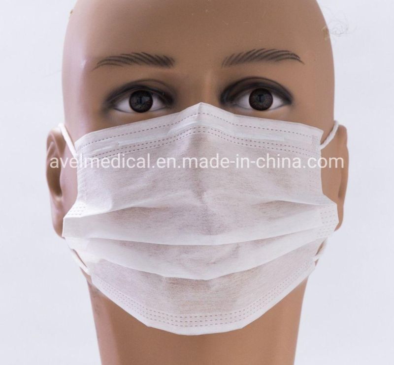 Protective Surgical Non-Woven Disposable Medical Face Mask with 3 Fly