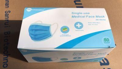 Disposable 3ply Non-Woven Medical Surgical Mask Iir