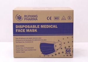 Disposable Mask En14683 China Export White List Bacteria Filtration Rate 99.2%