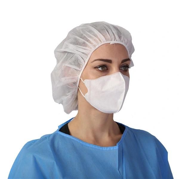 Laboratory Head Cover Disposable Round Bouffant Caps for Hospital or Clinic