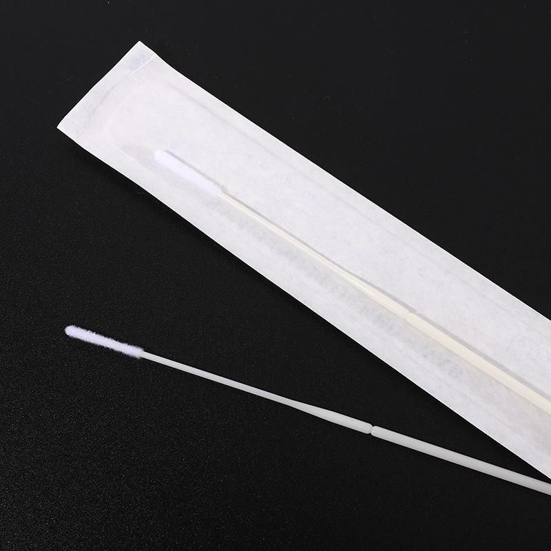 High Standard Disposable Nylon Nasopharyngeal Flocked Test Medical Swab