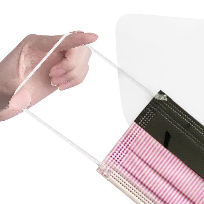 Disposable Earlooped Face Masks with Anti-Fog Foam and Plastic Shield