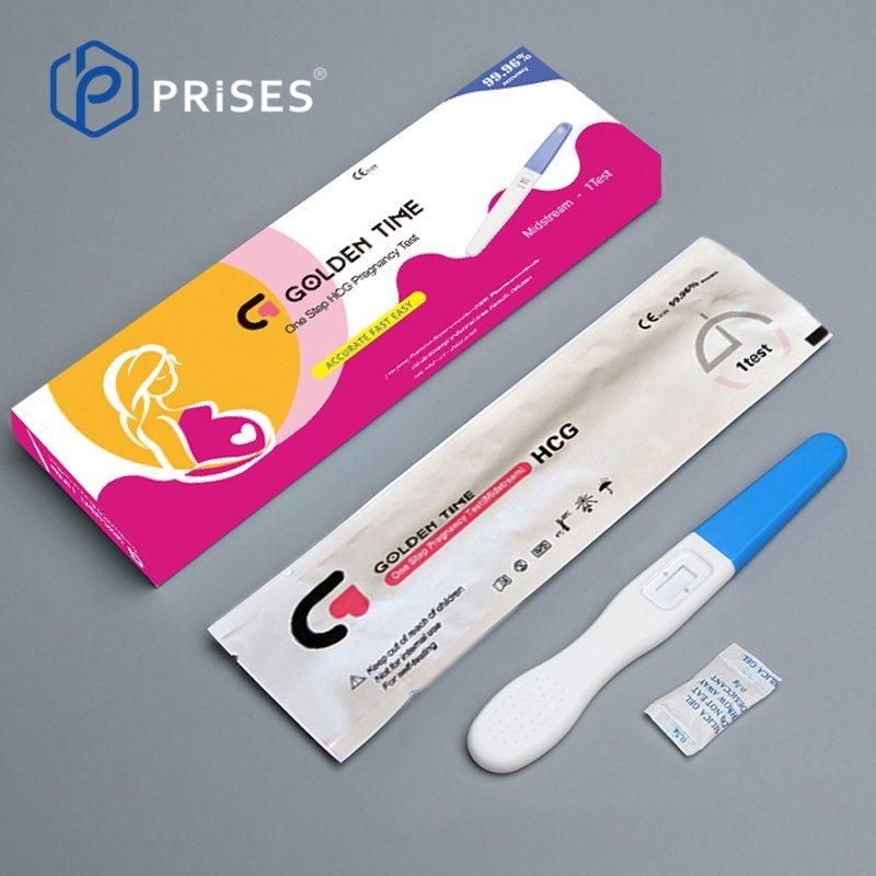 Golden Time Pregnancy Test Kits Brands Urine HCG Rapid Test Midstream