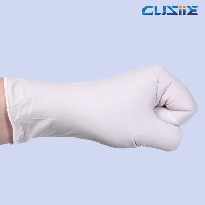Check The White Color of Disposable Latex Gloves