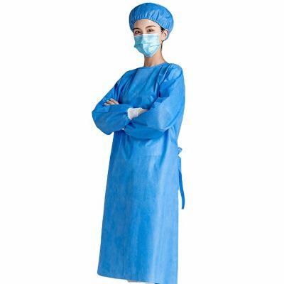 Disposable Sterile Gown SMS Isolation AAMI Level 3 Spunlace Surgical Gowns