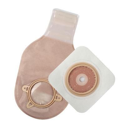 Economical Colostomy Ileostomy Stoma Care Two Piece System Ostomy Bag Hook and Loop