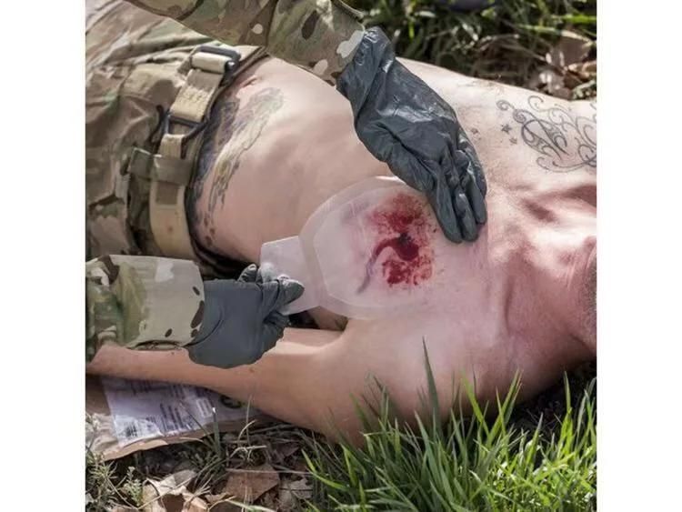Trauma Chest Seal Guaze First Aid Bandage Rescue Chest Seal