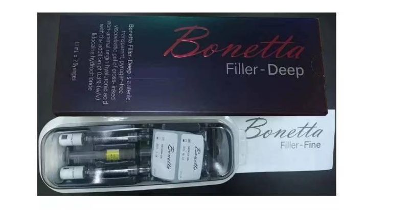 Korea Plastic Surgery Injectable Stetile Hyaluronic Acid Bonetta Brand with Lidocaine 2ml Deep for Lips Deep Wrinkle Injection