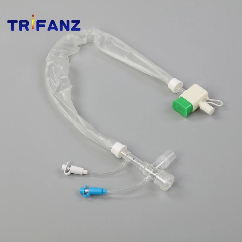 China Medical Supplies Manufacturer OEM Hot Selling Adult Children Closed Suction Tube Closed Suction Catheter Suction System Catheter with 24 Hours &72 Hours