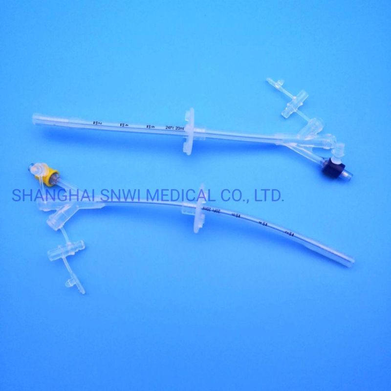 Medical 2 Way Urinary Catheter Hydrophilic Coating Catheters Pediatric or Adult Sizes Fr6 to Fr26 Sterile Urine Nelaton Silicone Coated Latex Foley Catheter