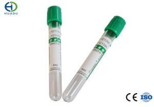 Vacuum Container Green Cap Heparin Blood Specimen Collection Tube