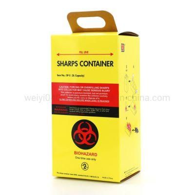 Medical Disposable Sharps Safety Container Safety Box Needle and Medical Consumables